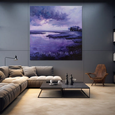 Purple Landscape Painting